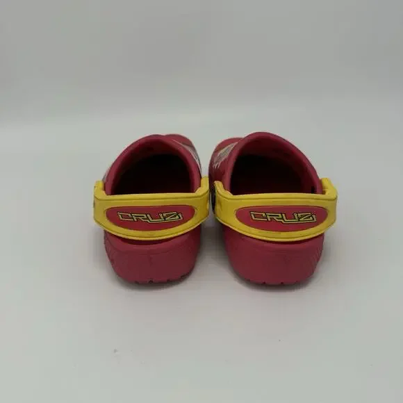 Disney Pixar Cruz Light-Up Crocs Clog Kids Size 5 C Pink Lights Work - Picture 3 of 7